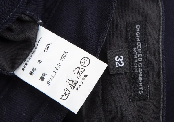 エンジニアードガーメンツENGINEERED GARMENTS ウールシンチバックパンツ 紺32 K-101902_016