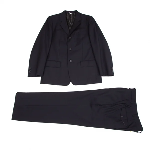 コムデギャルソン オムドゥCOMME des GARCONS HOMME DEUX ウール3Bジャケット 濃紺S K-101912_013