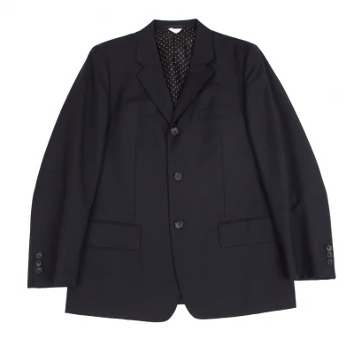 コムデギャルソン オムドゥCOMME des GARCONS HOMME DEUX ウール3Bジャケット 濃紺