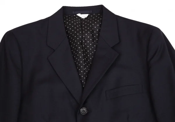 コムデギャルソン オムドゥCOMME des GARCONS HOMME DEUX ウール3Bジャケット 濃紺S K-101912_002