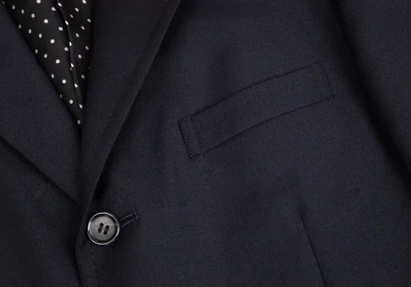 コムデギャルソン オムドゥCOMME des GARCONS HOMME DEUX ウール3Bジャケット 濃紺S K-101912_004