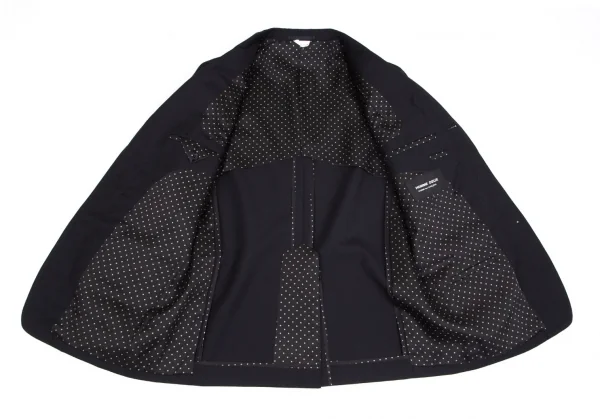 コムデギャルソン オムドゥCOMME des GARCONS HOMME DEUX ウール3Bジャケット 濃紺S K-101912_009