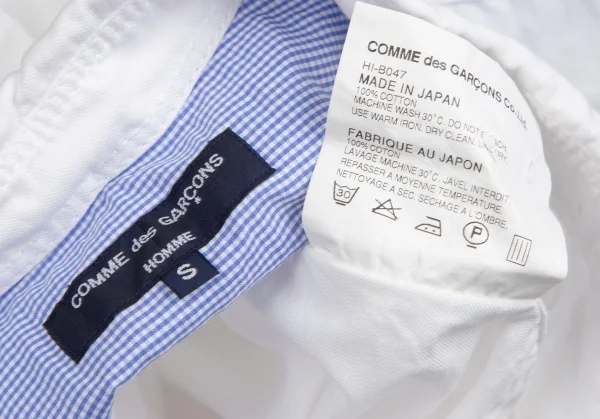 COMME des GARCONS HOMME Cotton Short Sleeve Shirt K-101919_016