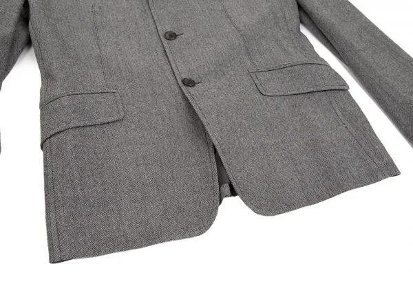 コムデギャルソン オムCOMME des GARCONS HOMME ストレッチヘリンボーン3Bジャケット グレーS K-101929_010