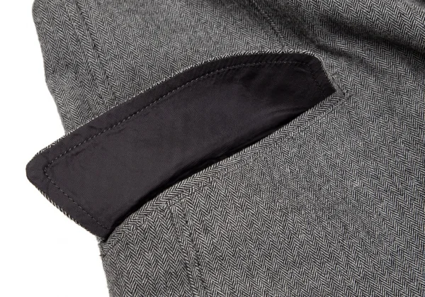 コムデギャルソン オムCOMME des GARCONS HOMME ストレッチヘリンボーン3Bジャケット グレーS K-101929_011