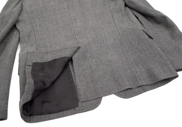 コムデギャルソン オムCOMME des GARCONS HOMME ストレッチヘリンボーン3Bジャケット グレーS K-101929_016