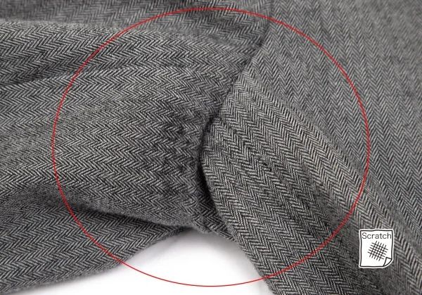 コムデギャルソン オムCOMME des GARCONS HOMME ストレッチヘリンボーン3Bジャケット グレーS K-101929_003