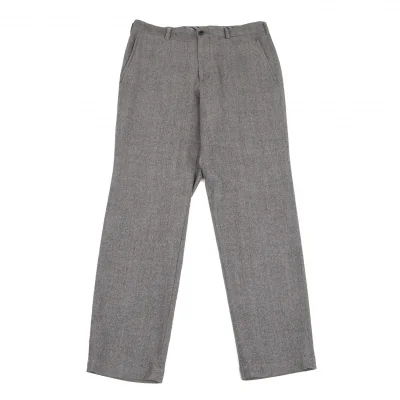 コムデギャルソン オムCOMME des GARCONS HOMME ストレッチヘリンボーンテーパードパンツ グレー