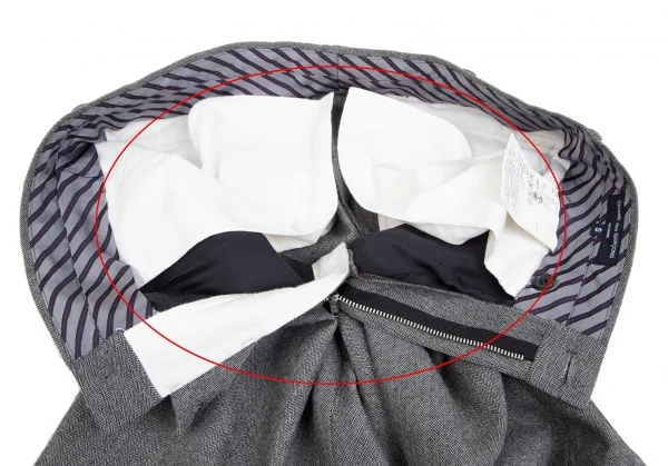 コムデギャルソン オムCOMME des GARCONS HOMME ストレッチヘリンボーンテーパードパンツ グレーS K-101930_006