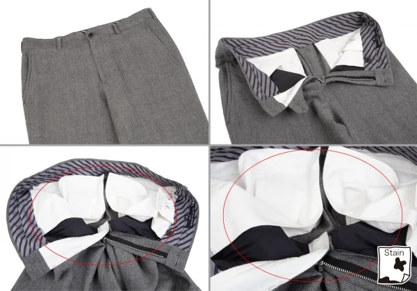 コムデギャルソン オムCOMME des GARCONS HOMME ストレッチヘリンボーン3Bセットアップスーツ グレーS K-101931_014