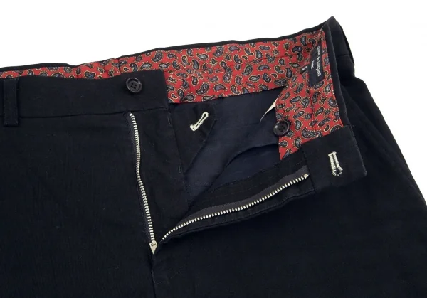 コムデギャルソン オムCOMME des GARCONS HOMME 見返しペイズリーコットンワークパンツ 濃紺S K-101936_004