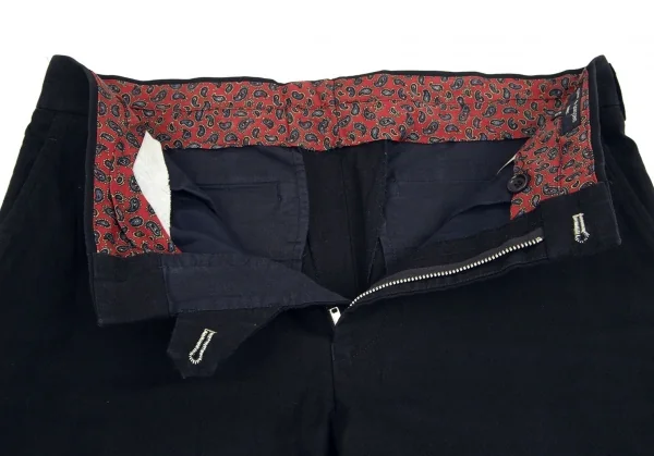 コムデギャルソン オムCOMME des GARCONS HOMME 見返しペイズリーコットンワークパンツ 濃紺S K-101936_005