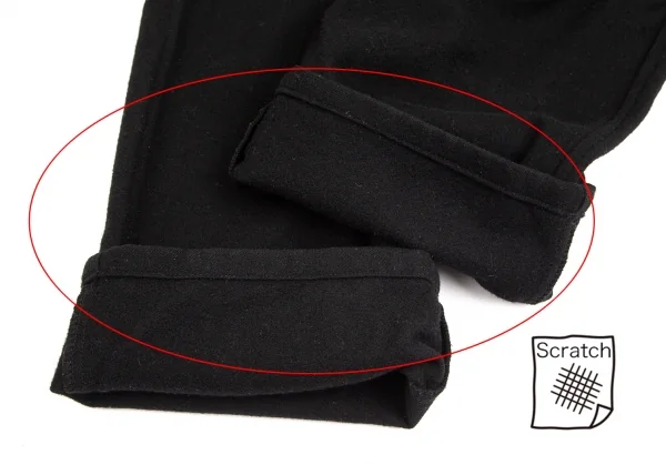 コムデギャルソン オムCOMME des GARCONS HOMME ウールナイロンバックジップポケットパンツ 黒L K-101941_011