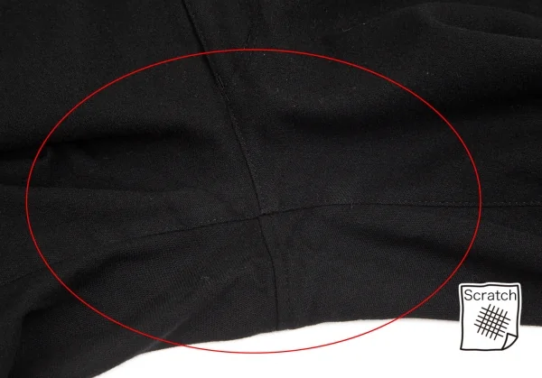 コムデギャルソン オムCOMME des GARCONS HOMME ウールナイロンバックジップポケットパンツ 黒L K-101941_008