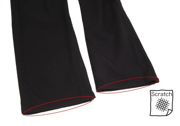 コムデギャルソン オムCOMME des GARCONS HOMME ウールナイロンバックジップポケットパンツ 黒L K-101941_009