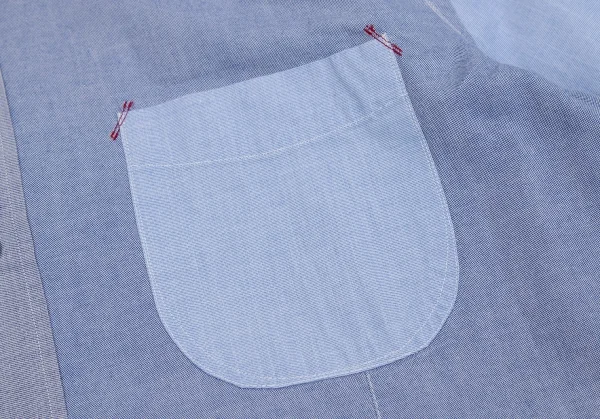 ジュンヤワタナベマン コムデギャルソンJUNYA WATANABE MAN COMME des GARCONS クレイジーパターンボタンダウンシャツ 水色S K-101943_006