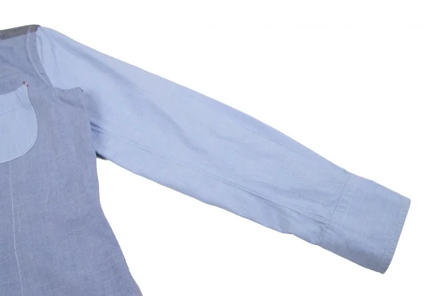 ジュンヤワタナベマン コムデギャルソンJUNYA WATANABE MAN COMME des GARCONS クレイジーパターンボタンダウンシャツ 水色S K-101943_007