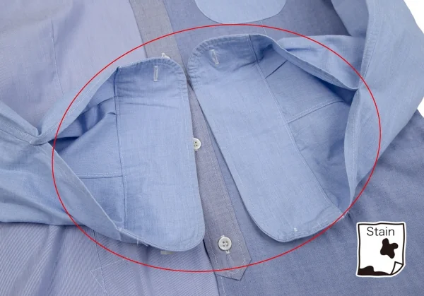 ジュンヤワタナベマン コムデギャルソンJUNYA WATANABE MAN COMME des GARCONS クレイジーパターンボタンダウンシャツ 水色S K-101943_009