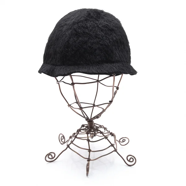 ヨウジヤマモト プールオムYohji Yamamoto POUR HOMME シャギーベルハット 黒 K-101944_002