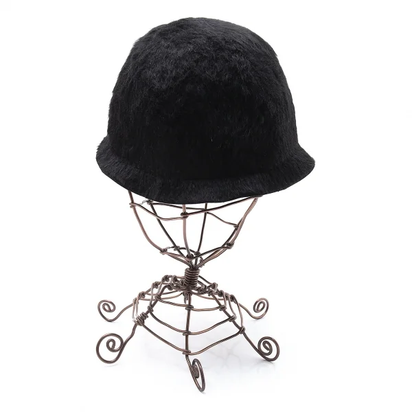 ヨウジヤマモト プールオムYohji Yamamoto POUR HOMME シャギーベルハット 黒 K-101944_004