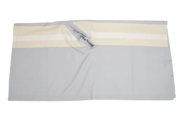 イッセイミヤケISSEY MIYAKE 132 5. フロント結びデザインアシンメトリーポンチョ ブルーグレーベージュ2 K-101948_009