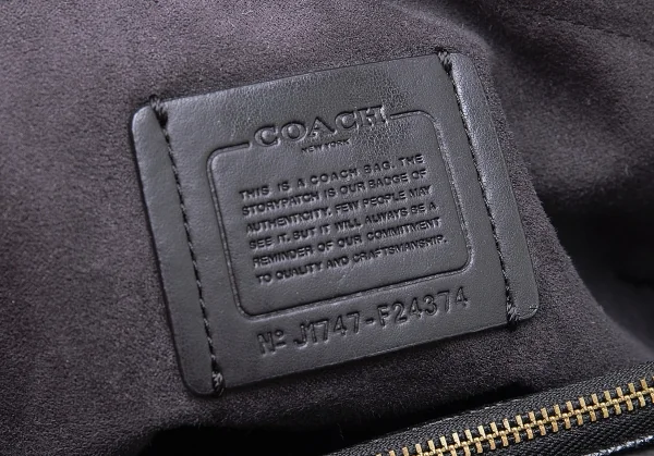コーチCOACH プリムローズ マルゴーキャリーオール レザー花柄切替バッグ 黒 K-101975_017