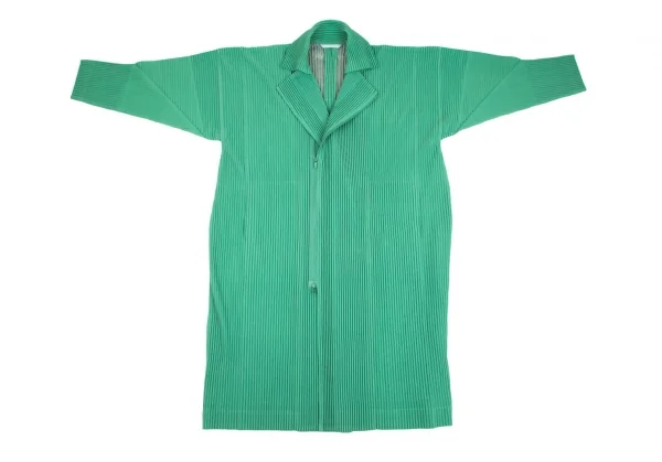 オムプリッセ イッセイ ミヤケHOMME PLISSE ISSEY MIYAKE プリーツダブルジップライダースコート ライトグリーン3 K-102003_002