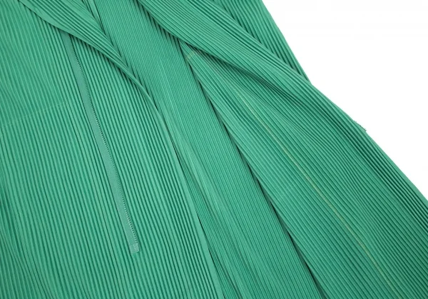 オムプリッセ イッセイ ミヤケHOMME PLISSE ISSEY MIYAKE プリーツダブルジップライダースコート ライトグリーン3 K-102003_010