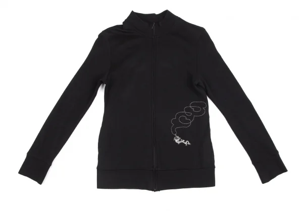 ヴィヴィアンタムVIVIENNETAM ドラゴン刺繍ジップアップジャケット 黒0 K-102027_002