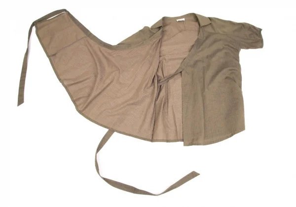 ドリスヴァンノッテンDRIES VAN NOTEN コットンカシュクールシャツ カーキ36 K-102031_010