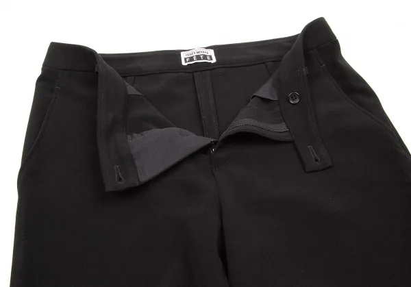 イッセイミヤケ フェットISSEY MIYAKE FETE ポリワイドストレートパンツ 黒3 K-102037_005