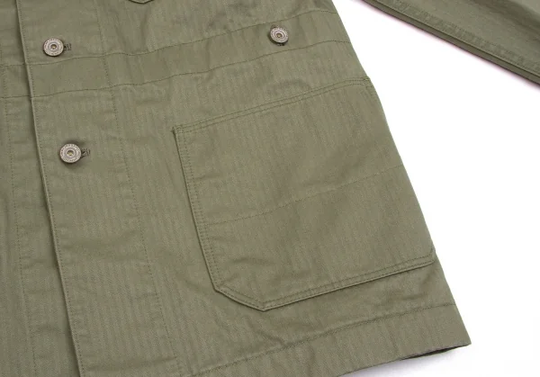 新品!コムデギャルソン オムCOMME des GARCONS HOMME コーデュロイパッチ衿ヘリンボーン柄カバーオール カーキXS K-102039_008