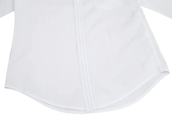 ワイズフォーメンY's for men コットンストライプテープボタンデザインシャツ 白3 K-102048_007