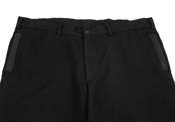 ワイズフォーメンY's for men ウールポケットパイピングワイドパンツ 黒4 K-102059_006