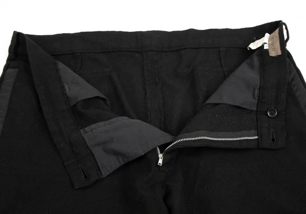 ワイズフォーメンY's for men ウールポケットパイピングワイドパンツ 黒4 K-102059_009