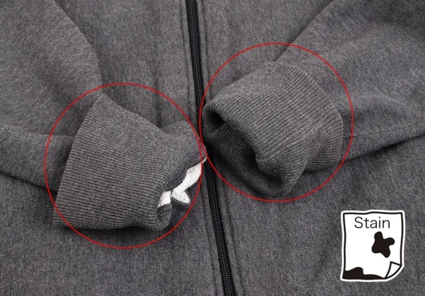 Y's for men Logo Embroidery Double Zip Sweat shirt K-102062_007