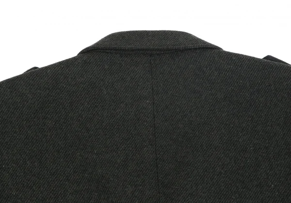 バーバリー ブラックレーベルBURBERRY BACK ABE ウール裏チェックナポレオンジャケット カーキL K-102072_012