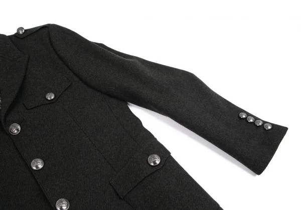 バーバリー ブラックレーベルBURBERRY BACK ABE ウール裏チェックナポレオンジャケット カーキL K-102072_004