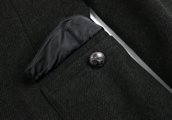 バーバリー ブラックレーベルBURBERRY BACK ABE ウール裏チェックナポレオンジャケット カーキL K-102072_007