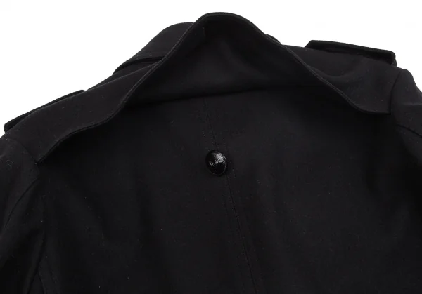 バーバリー ブラックレーベルBURBERRY BACK ABE 裏チェックウールナポレオンコート 黒L K-102073_016