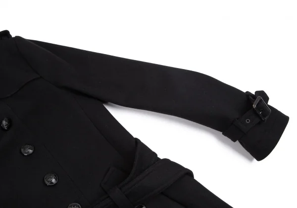 バーバリー ブラックレーベルBURBERRY BACK ABE 裏チェックウールナポレオンコート 黒L K-102073_005