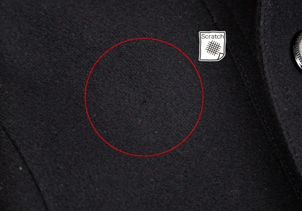 バーバリー ブラックレーベルBURBERRY BACK ABE 裏チェックウールナポレオンコート 黒L K-102073_009