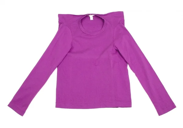 コムデギャルソンCOMME des GARCONS スクエアデザインカットソー 紫SS K-102141_002