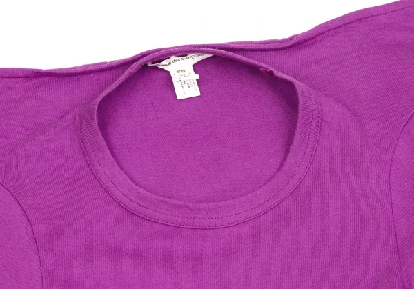 コムデギャルソンCOMME des GARCONS スクエアデザインカットソー 紫SS K-102141_004