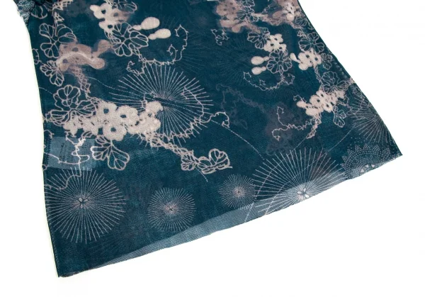 ジャンポールゴルチエJean Paul GAULTIER フラワーフリルパワーネットキャミソール 青白40 K-102144_006