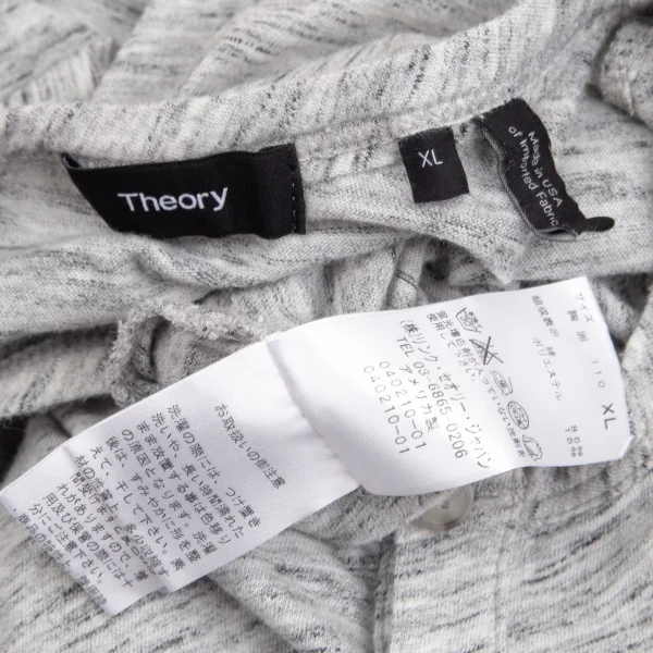 セオリーTheory メランジヘンリーネックTシャツ グレーXL K-102156_013
