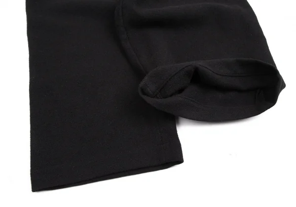 トリココムデギャルソンtricot COMME des GARCONSウエストダブルベルトコサージュ縮絨ワイドパンツ 黒M K-102174_010