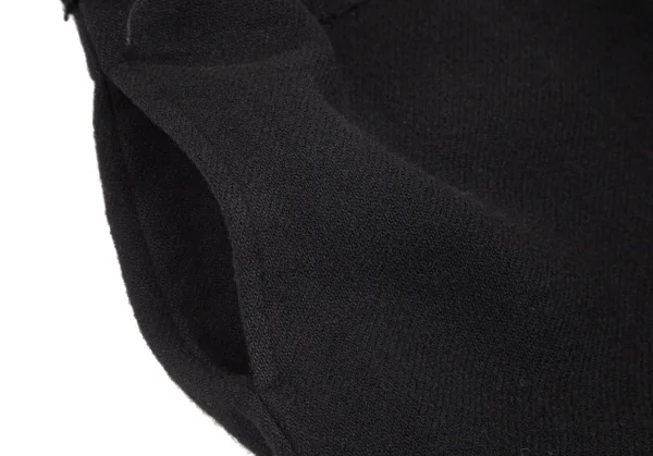 トリココムデギャルソンtricot COMME des GARCONSウエストダブルベルトコサージュ縮絨ワイドパンツ 黒M K-102174_007