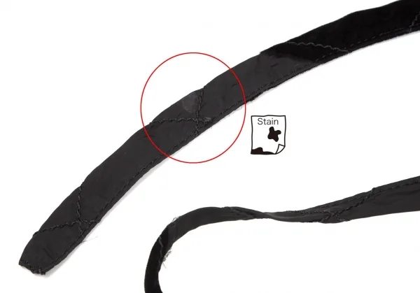 トリココムデギャルソンtricot COMME des GARCONS異素材貼り付けステッチラップスカート 黒M K-102181_006