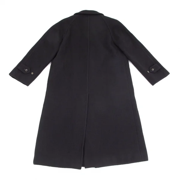 トリココムデギャルソンtricot COMME des GARCONS メルトンウールステンカラーロングコート 濃紺M位 K-102183_012